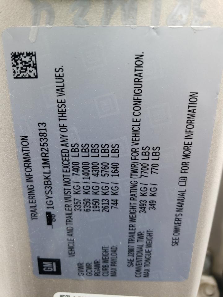 2021 Cadillac Escalade Premium Luxury VIN: 1GYS3BKL1MR253813 Lot: 54330185