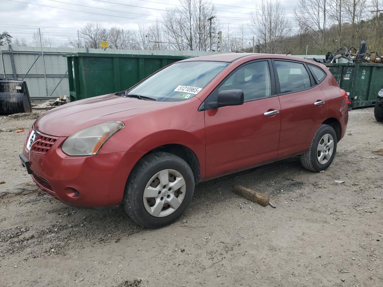 2010 Nissan Rogue S de vânzare în Hurricane, WV - Burn - Engine