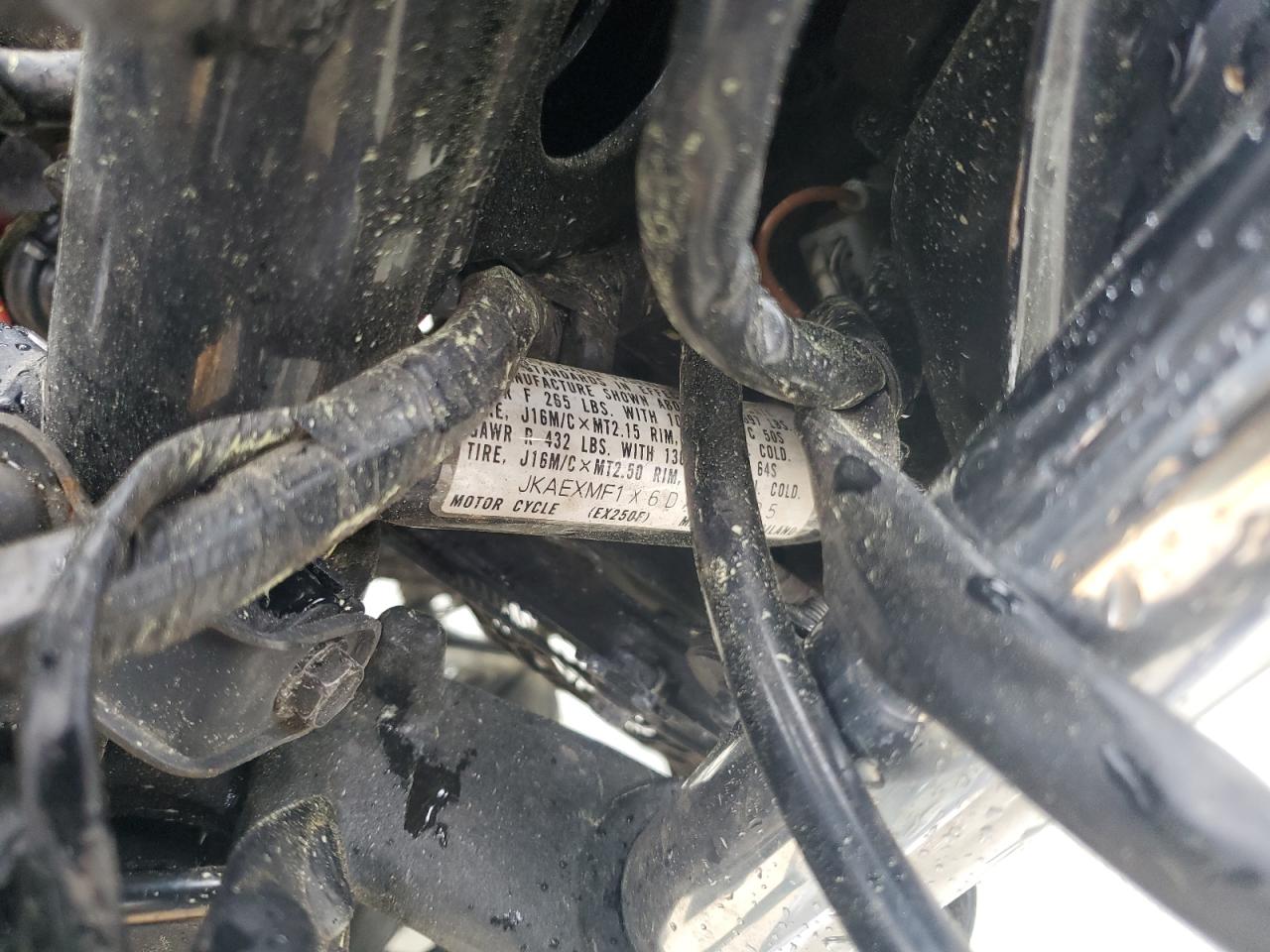 jkaexmf1x6da26225 JKAEXMF1X6DA26225 2006 Kawasaki Ex250 F