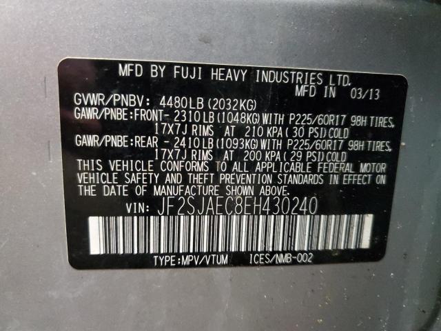 2014 SUBARU FORESTER 2.5I PREMIUM
