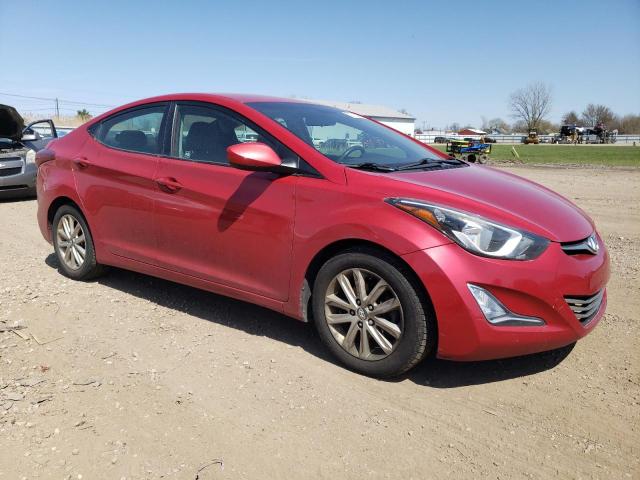  HYUNDAI ELANTRA 2014 Червоний