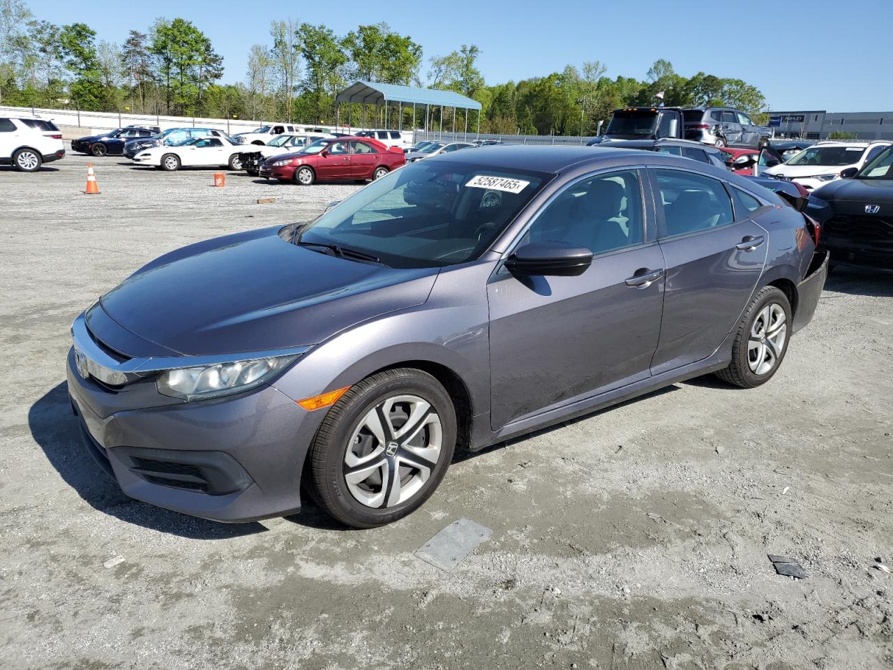 2016 Honda Civic Lx продається в Spartanburg, SC - Rear End