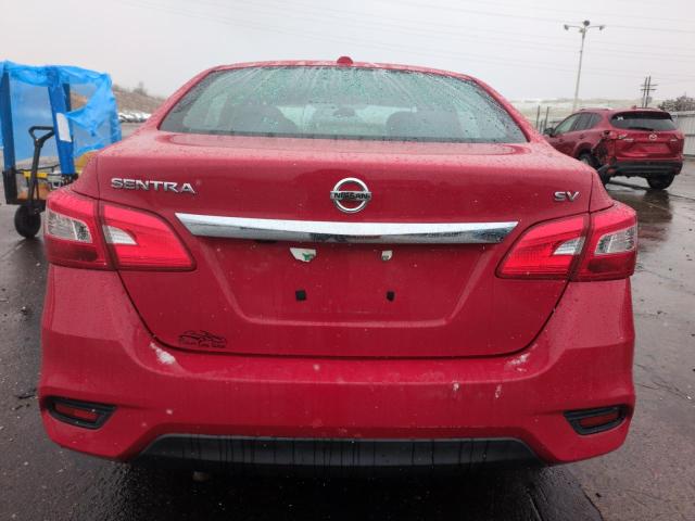  NISSAN SENTRA 2017 Червоний
