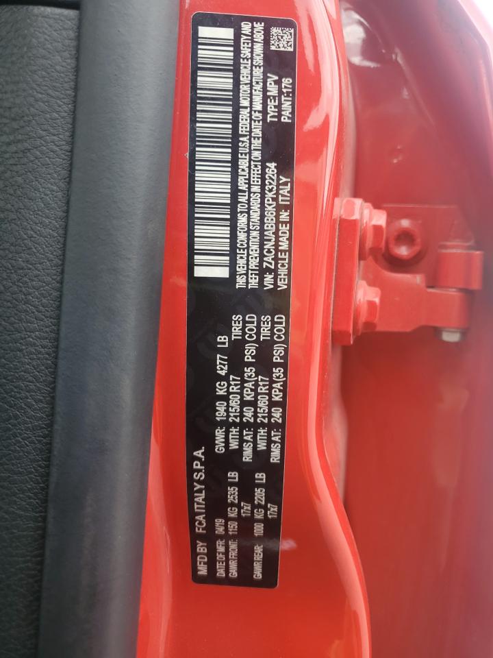 2019 Jeep Renegade Latitude VIN: ZACNJABB6KPK32264 Lot: 53601495