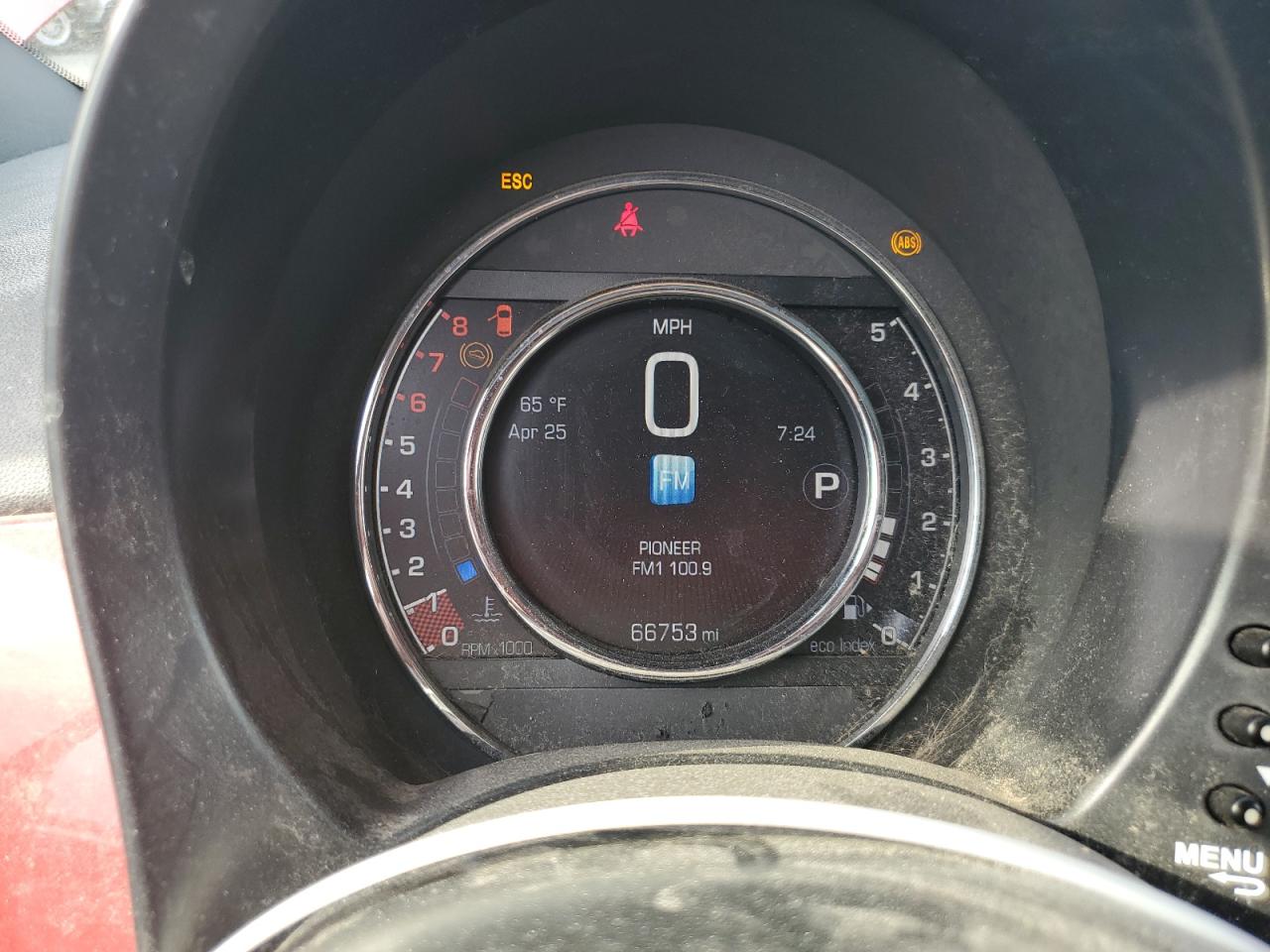 2015 Fiat 500 Sport VIN: 3C3CFFBR5FT624127 Lot: 52164655