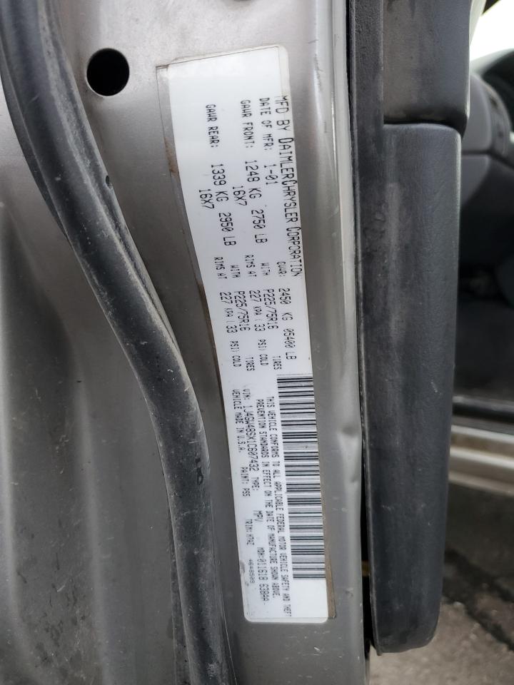 2001 Jeep Grand Cherokee Laredo VIN: 1J4GW48SX1C607432 Lot: 51649365