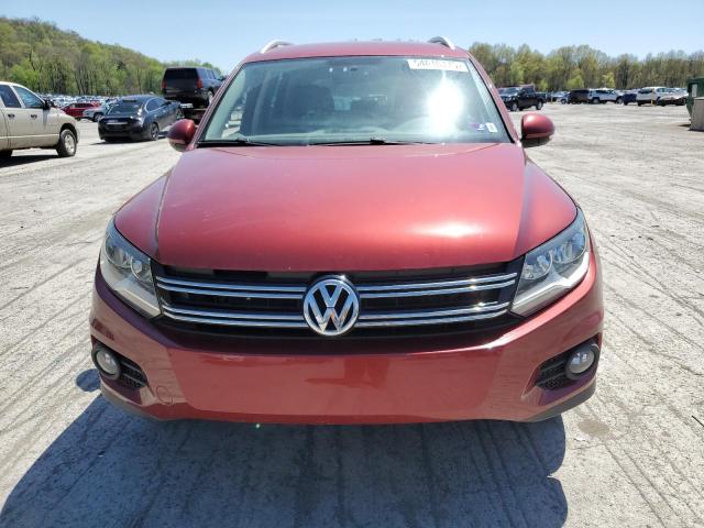  VOLKSWAGEN TIGUAN 2014 Czerwony