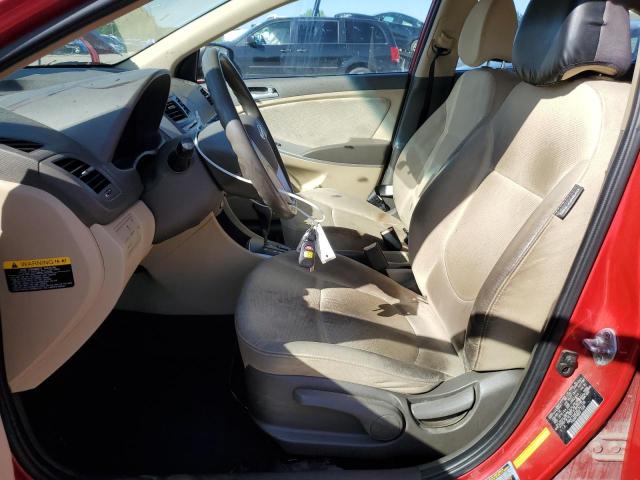  HYUNDAI ACCENT 2014 Червоний