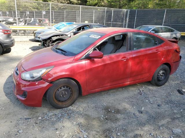  HYUNDAI ACCENT 2013 Czerwony