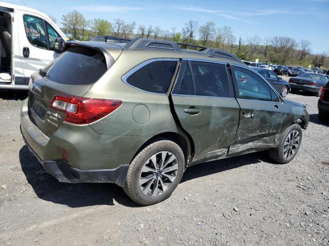  SUBARU OUTBACK 2017 Green