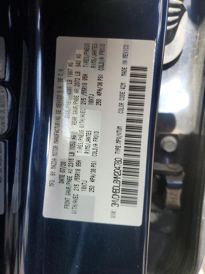 2021 Mazda Cx-30 Premium VIN: 3MVDMBDL8MM204780 Lot: 54126925