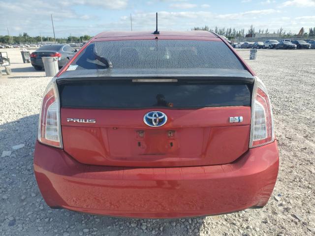  TOYOTA PRIUS 2012 Червоний