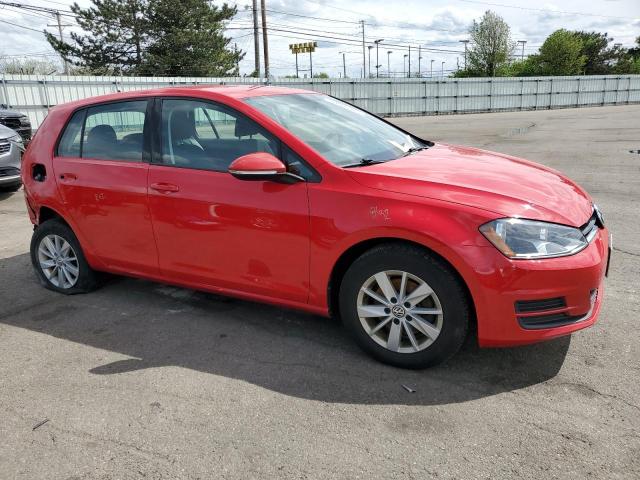  VOLKSWAGEN GOLF 2017 Czerwony