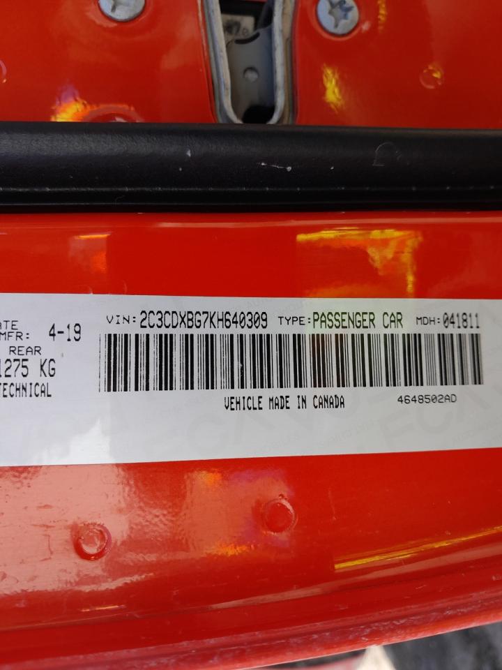 2C3CDXBG7KH640309 - 2015 Dodge Charger - #52465975