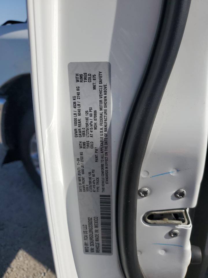 2024 Ram 2500 Big Horn VIN: 3C6UR5DL0RG338202 Lot: 54755325