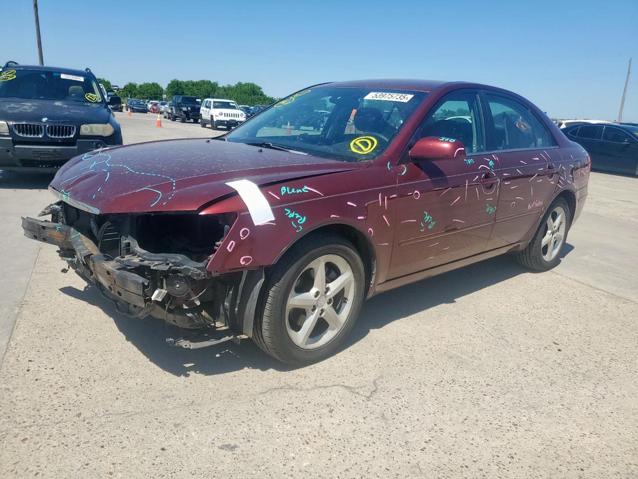 2010 Hyundai Sonata Se na sprzedaż w Grand Prairie, TX - Front End