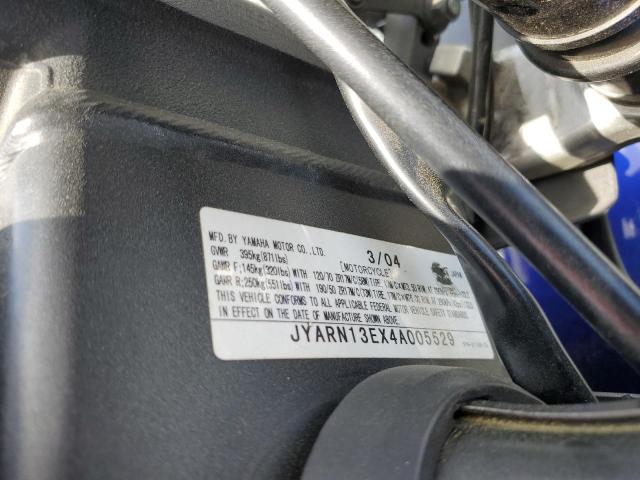 2004 YAMAHA YZFR1 