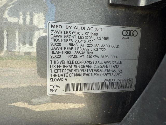 2017 AUDI Q7 PREMIUM PLUS