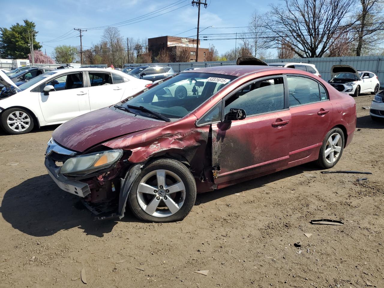 2009 Honda Civic Lx-S na sprzedaż w New Britain, CT - Front End