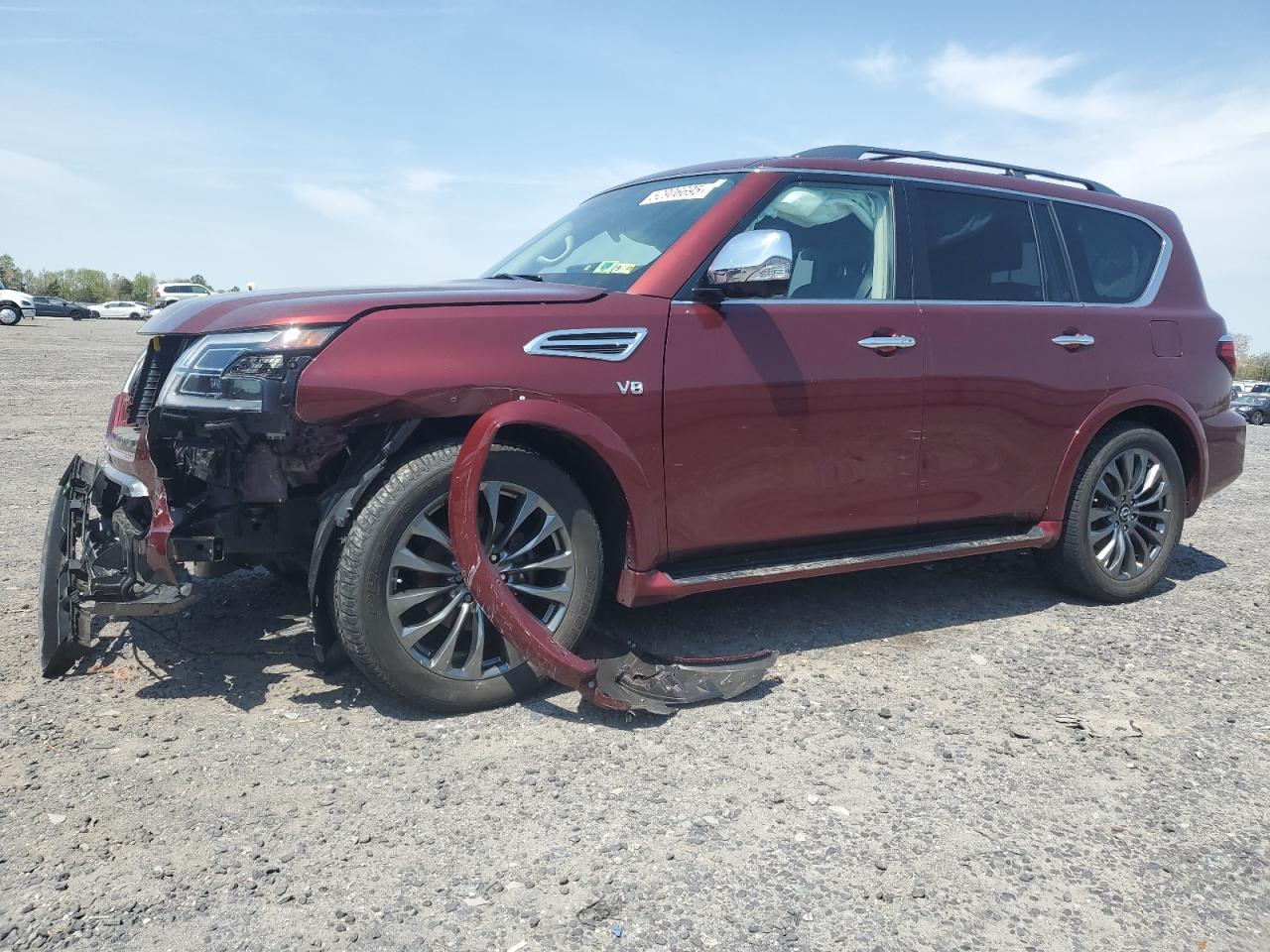 2022 Nissan Armada Platinum للبيع في Fredericksburg، VA - Front End