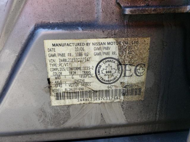 2007 NISSAN ALTIMA 3.5SE