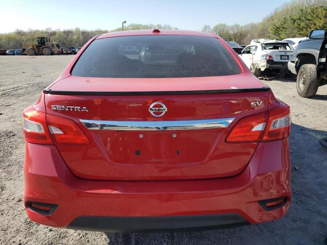 NISSAN SENTRA 2017 Красный