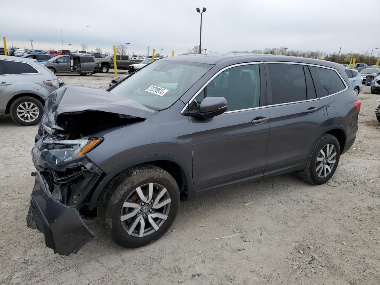 2019 Honda Pilot Exl на продаже в Indianapolis, IN - Front End