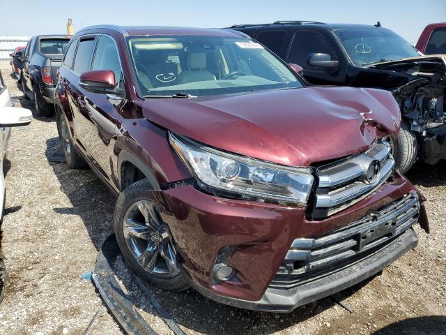 TOYOTA HIGHLANDER 2018 Бургунди
