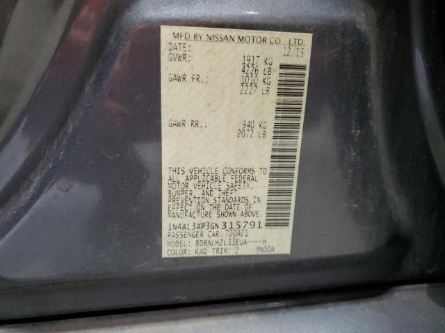 2016 NISSAN ALTIMA 2.5