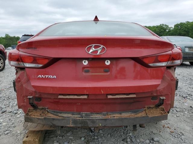  HYUNDAI ELANTRA 2017 Czerwony
