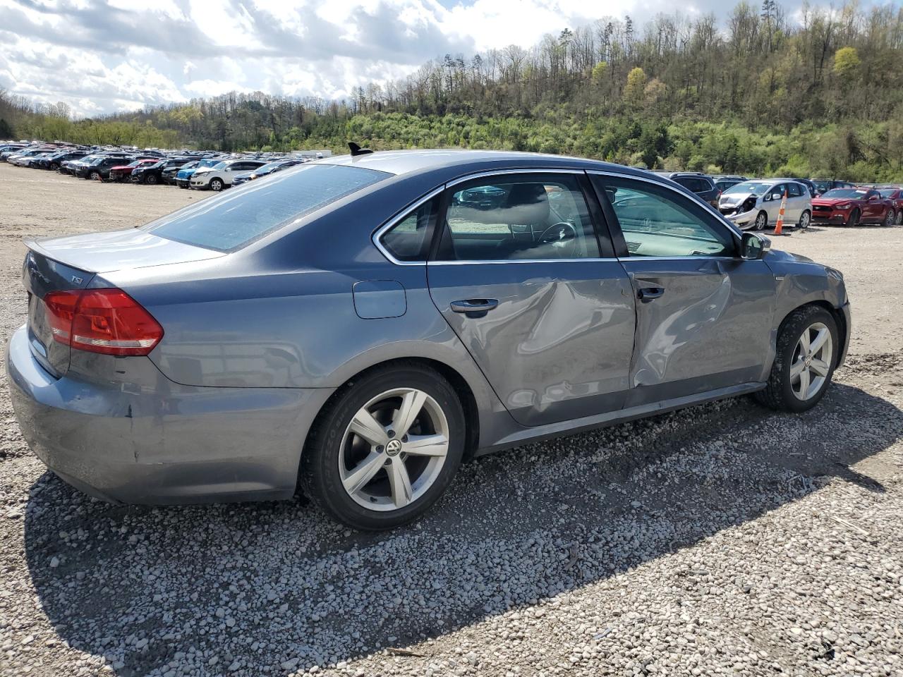 2014 Volkswagen Passat S grey sedan gas 1VWAT7A32EC054366 photo #4