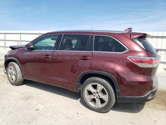 TOYOTA HIGHLANDER 2015 Бургунди
