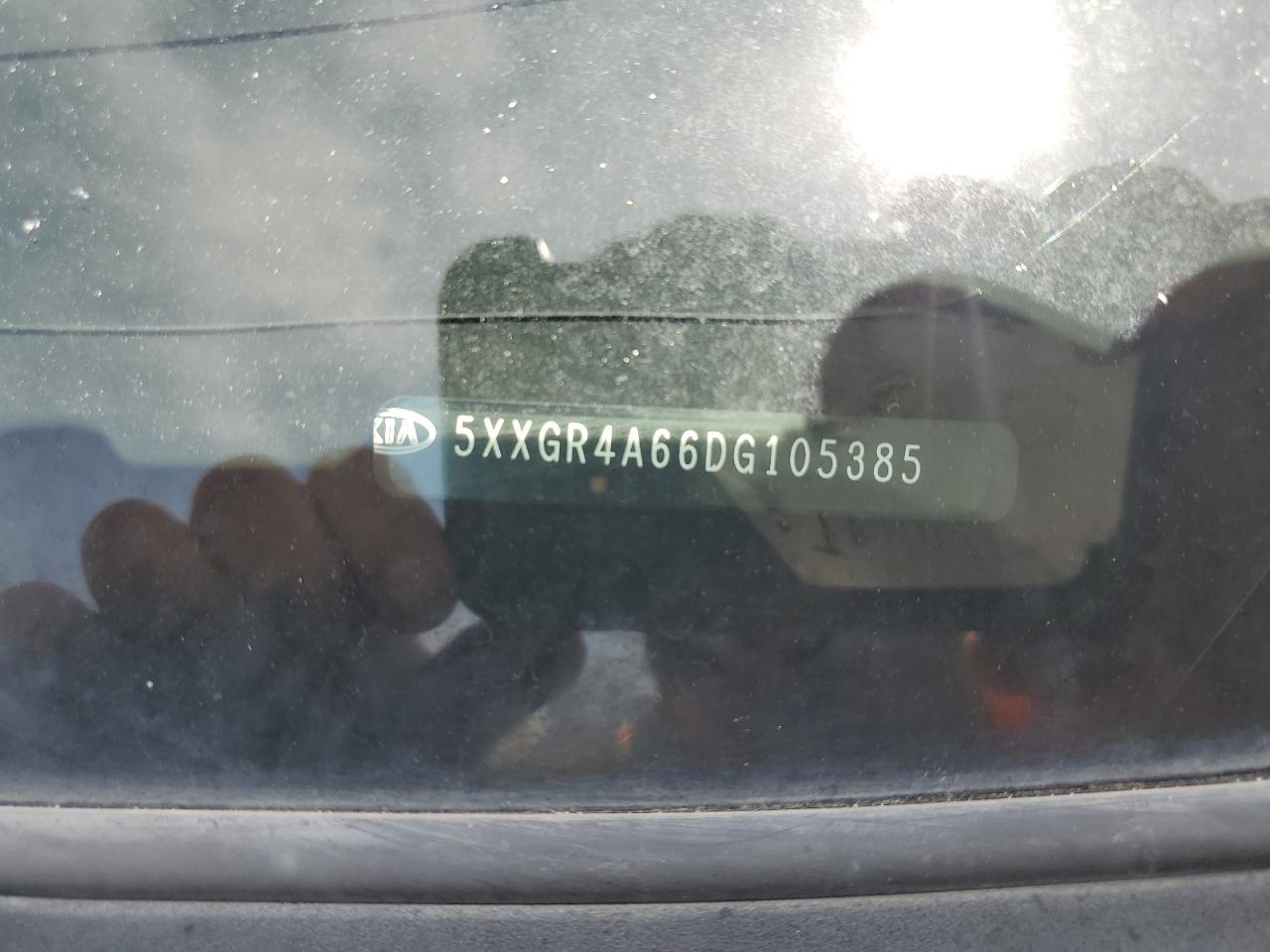 2013 Kia Optima Sx VIN: 5XXGR4A66DG105385 Lot: 59838695