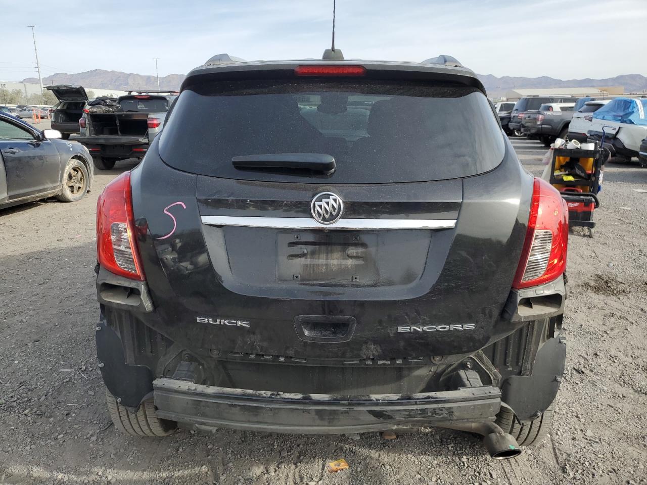 2015 BUICK ENCORE with REAR END damage, VIN KL4CJASB5FB237170