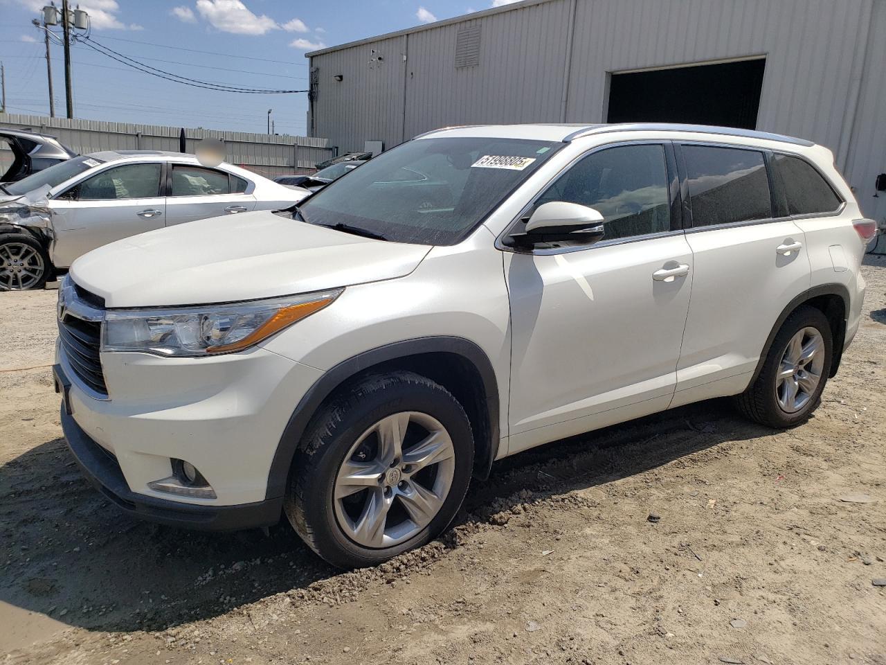 2015 Toyota Highlander Limited de vânzare în Jacksonville, FL - Rear End