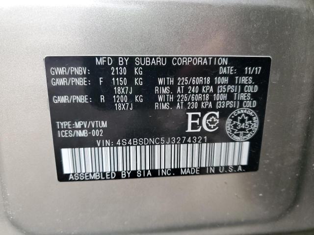 2018 SUBARU OUTBACK 2.5I LIMITED