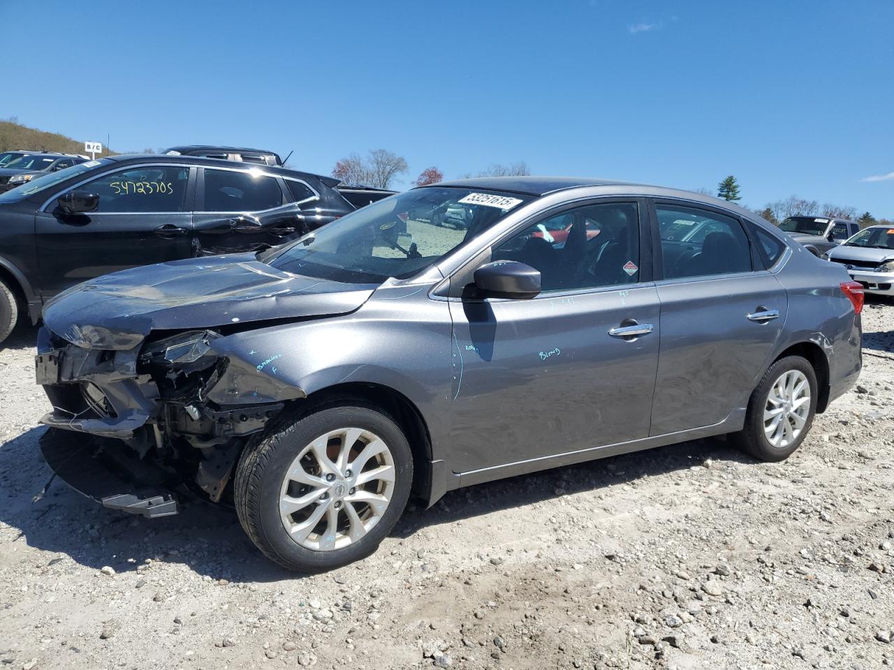 2017 Nissan Sentra S zu verkaufen in West Warren, MA - Front End
