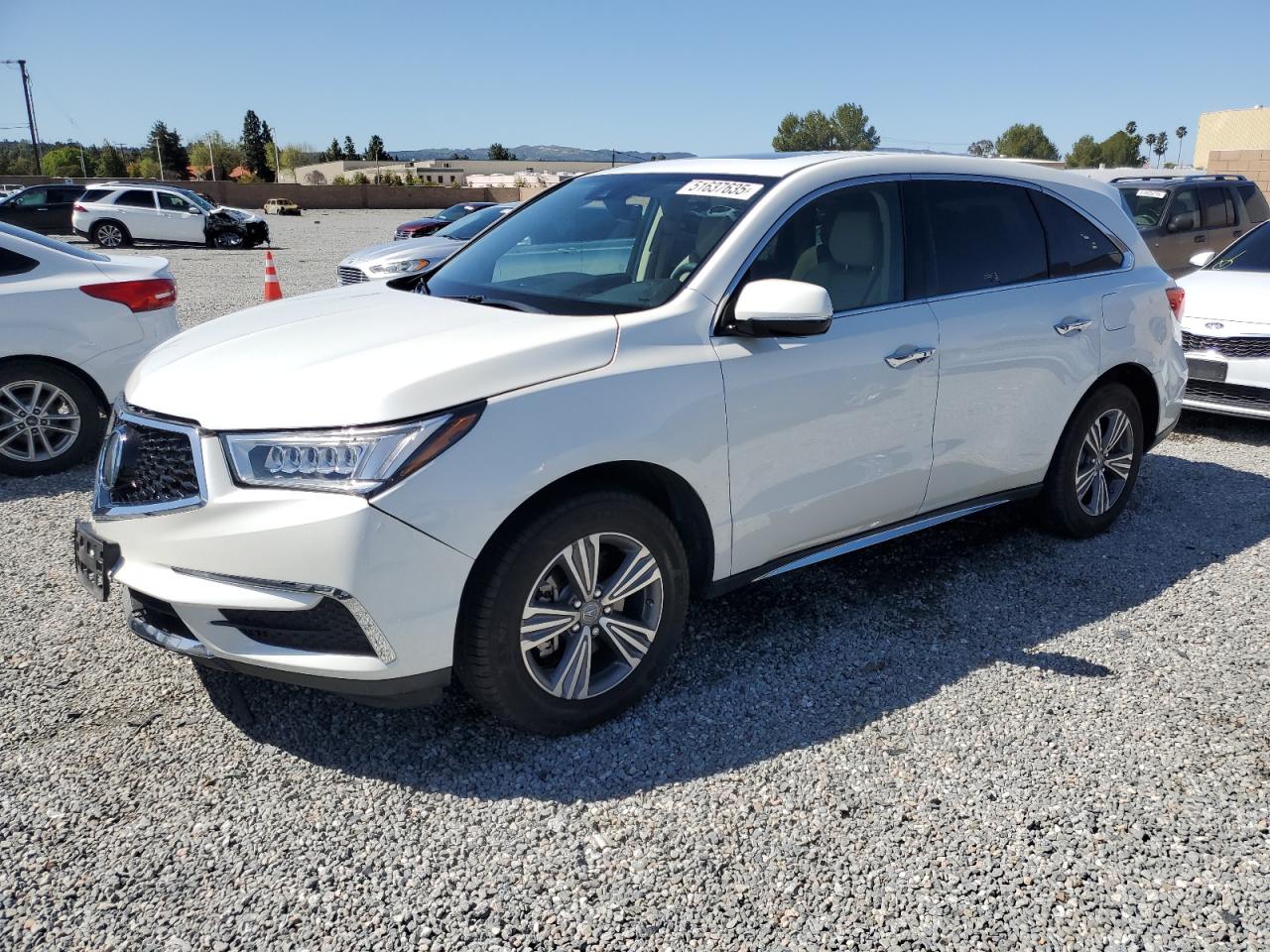 2019 Acura Mdx продається в Mentone, CA - Front End