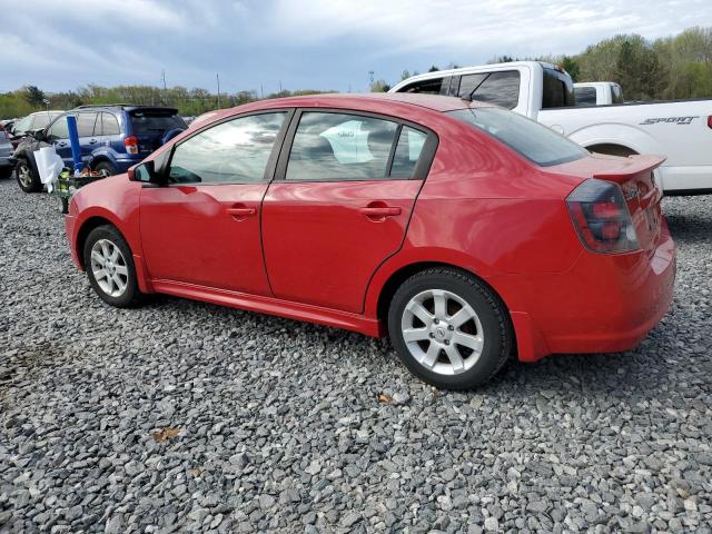 NISSAN SENTRA 2012 Червоний