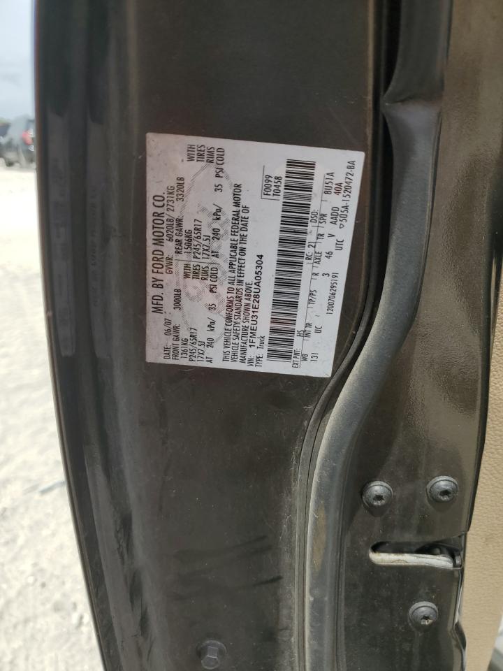 2008 Ford Explorer Sport Trac Xlt VIN: 1FMEU31E28UA05304 Lot: 54233835