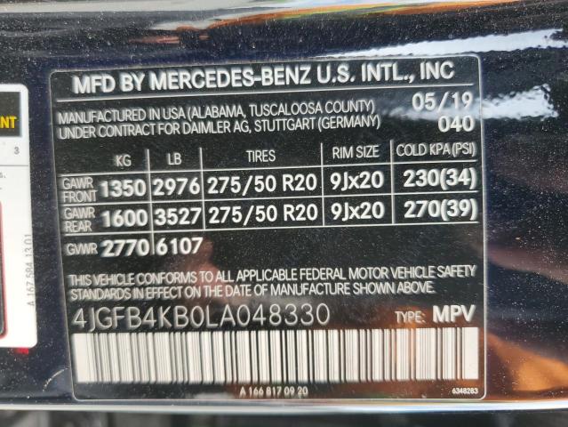 2020 MERCEDES-BENZ GLE 350 4MATIC