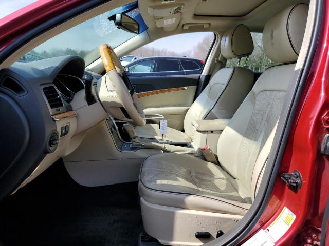  LINCOLN MKZ 2012 Czerwony