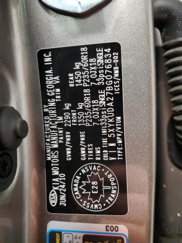 2011 KIA SORENTO EX