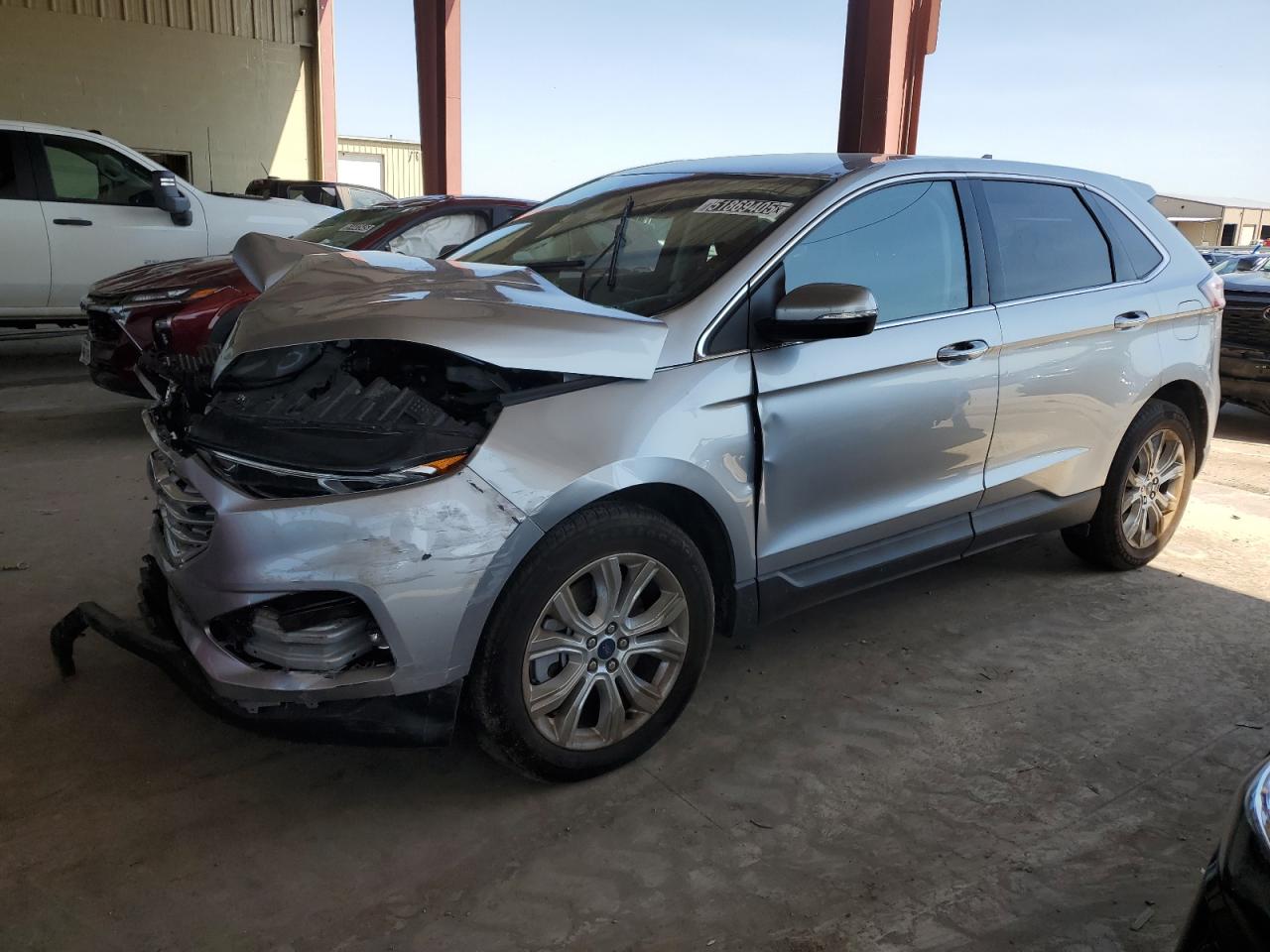 2022 Ford Edge Titanium للبيع في Wilmer، TX - Front End