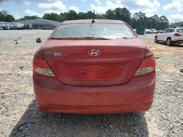  HYUNDAI ACCENT 2012 Czerwony