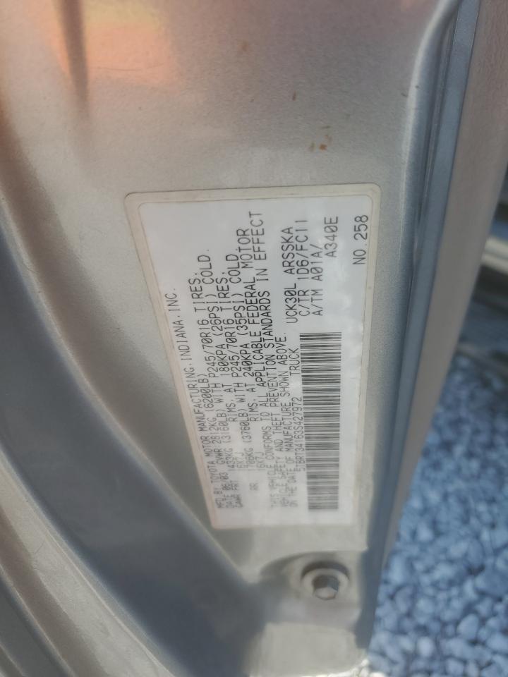 2003 Toyota Tundra Access Cab Sr5 VIN: 5TBRT34163S427972 Lot: 53623675