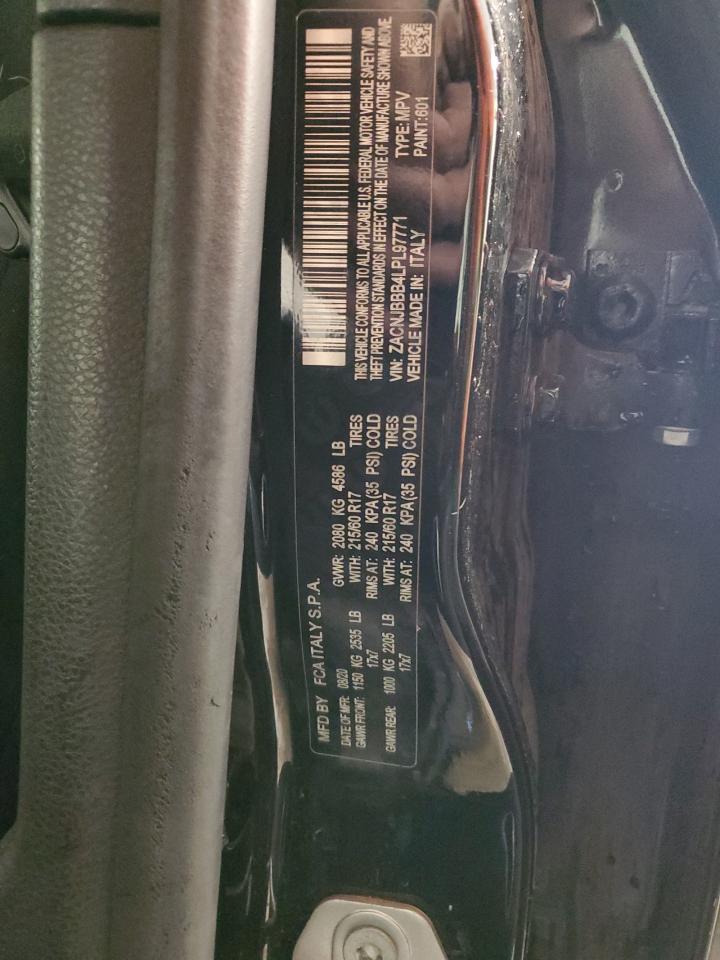 2020 Jeep Renegade Latitude VIN: ZACNJBBB4LPL97771 Lot: 54776085