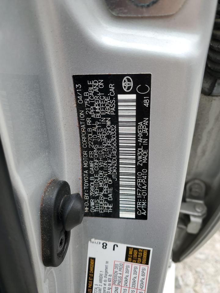 JTDKN3DU4D5630332 2013 Toyota Prius