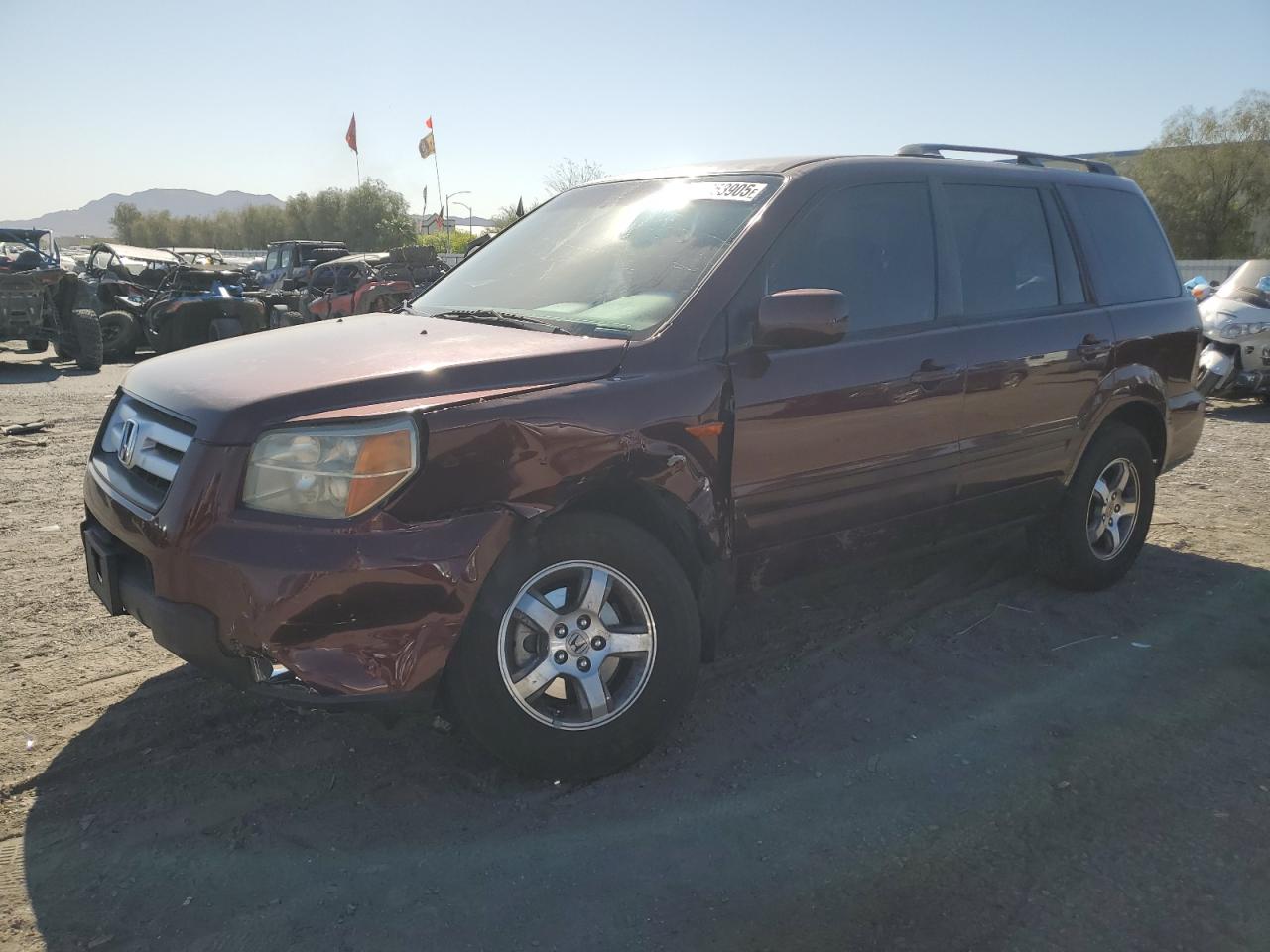 2007 Honda Pilot Ex de vânzare în Las Vegas, NV - Front End