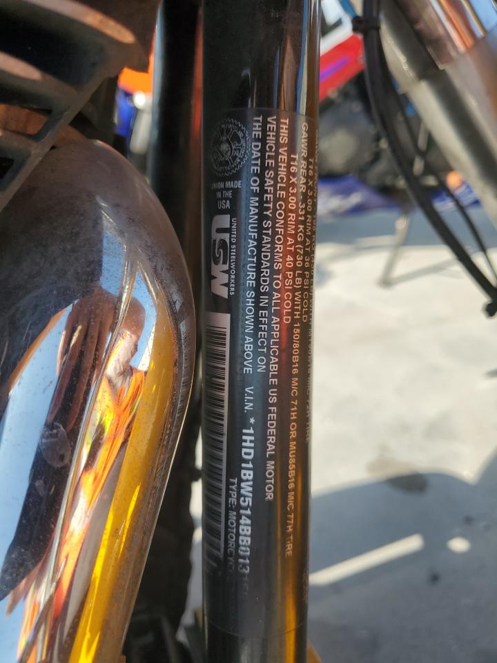 2011 Harley-Davidson Flstc VIN: 1HD1BW514BB013150 Lot: 54178465